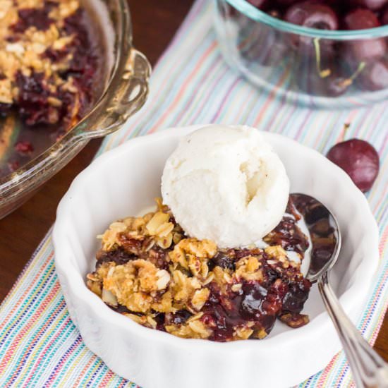 Cherry Almond Crisp