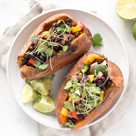 Mexican Stuffed Sweet Potatoes