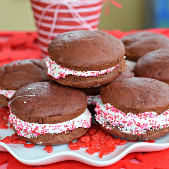 Red Velvet Whoopie Pies