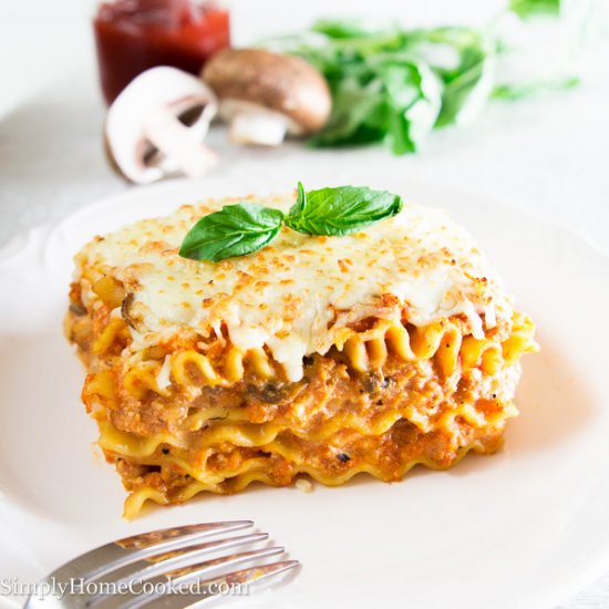 Chicken and Mushroom Lasagna