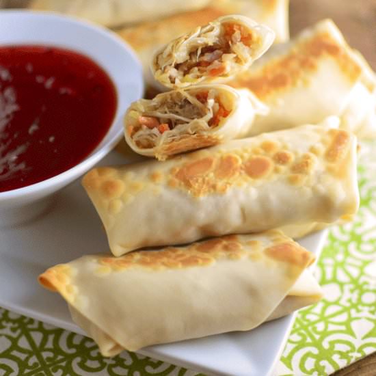 Baked Chicken Egg Rolls