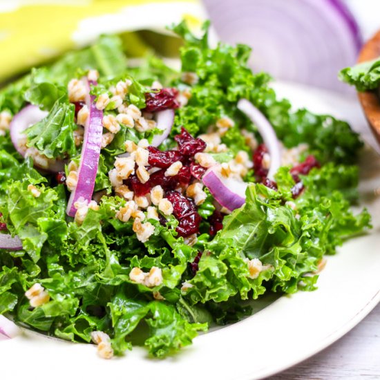 Kale & Wheat Berry Salad