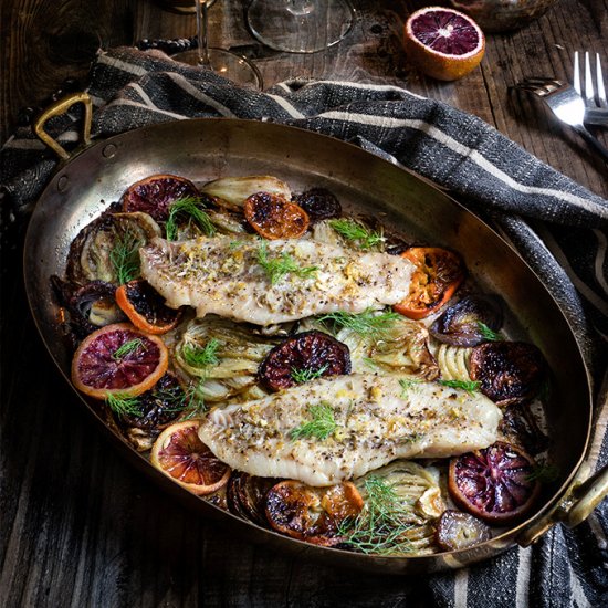 Baked Fish with Fennel and Citrus