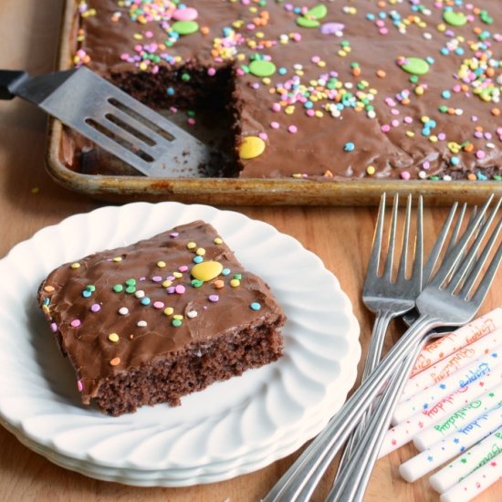 Quick and Easy Chocolate Sheet Cake