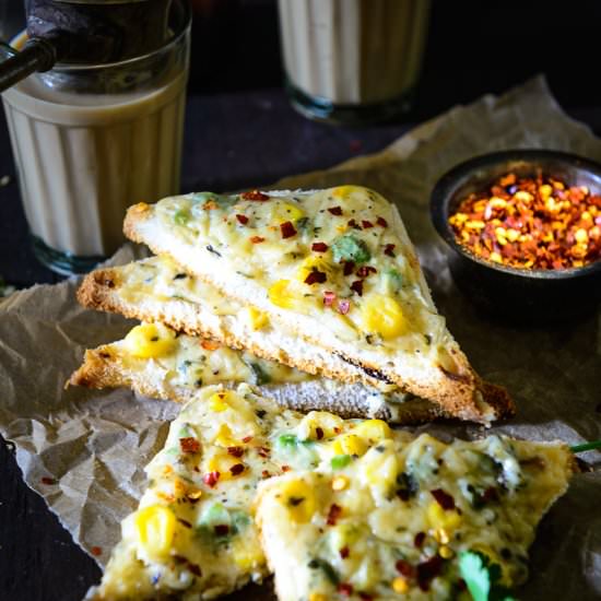 Corn Cheese Toast