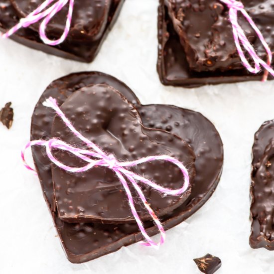 2-Ingredient Quinoa Chocolate Bark