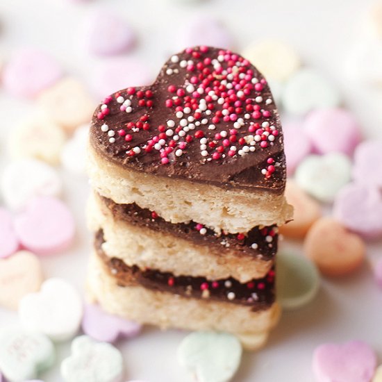 S’mores Crispy Treat Hearts