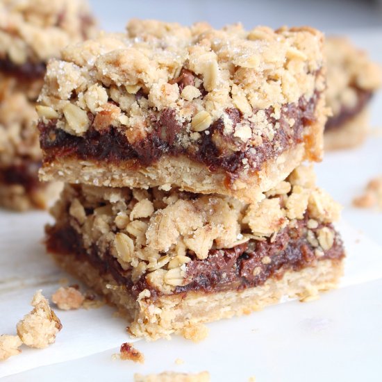 Dark Chocolate Mocha Date Bars