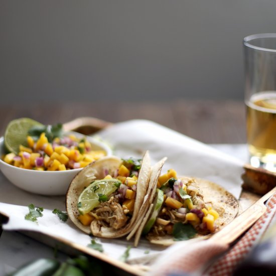 Tequila Beer Chicken Tacos