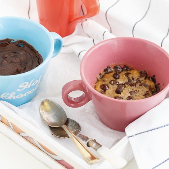 2 Minute Mug Chocolate Chip Cookie