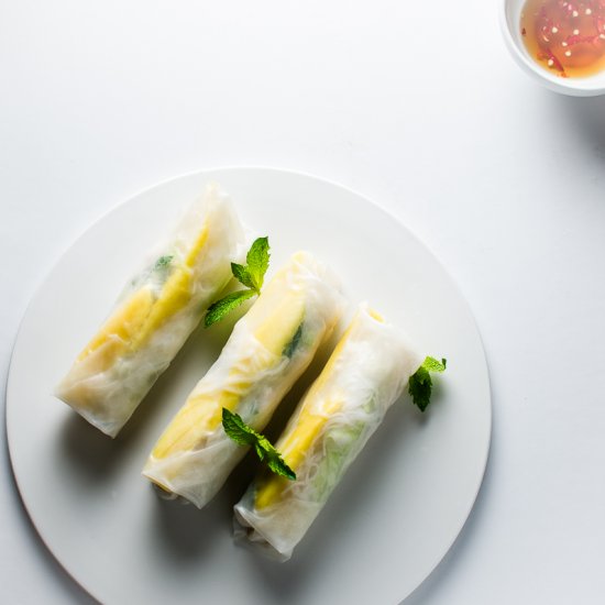 Chicken & Mango Summer Rolls