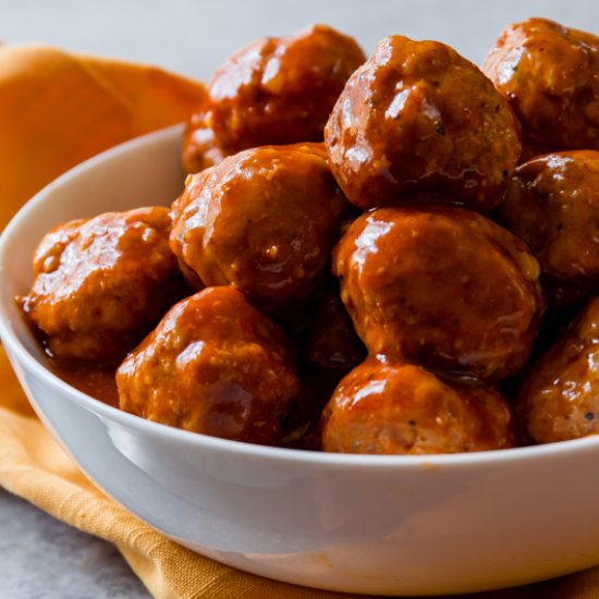 Slow Cooker BBQ Meatballs