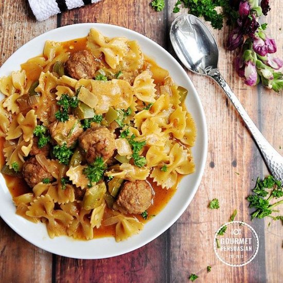 Skillet Meatball Goulash