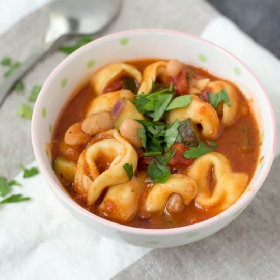 White Bean Tortellini Soup