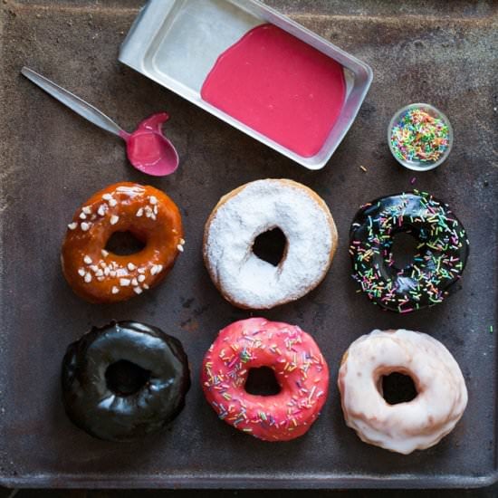 homemade sourdough doughnuts