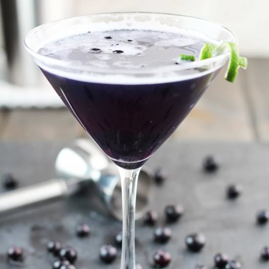 Blueberry Purple Rain Martini