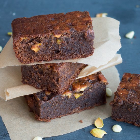 Chocolate Pistachio Brownies