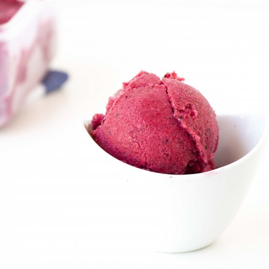 Vegan Berry Frozen Yoghurt