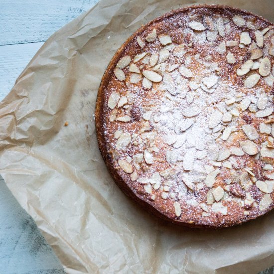 Limoncello Ricotta Almond Cake