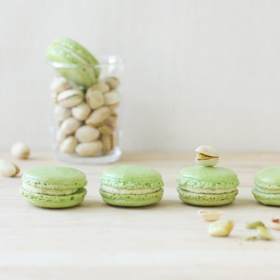 Pistachio French Macarons