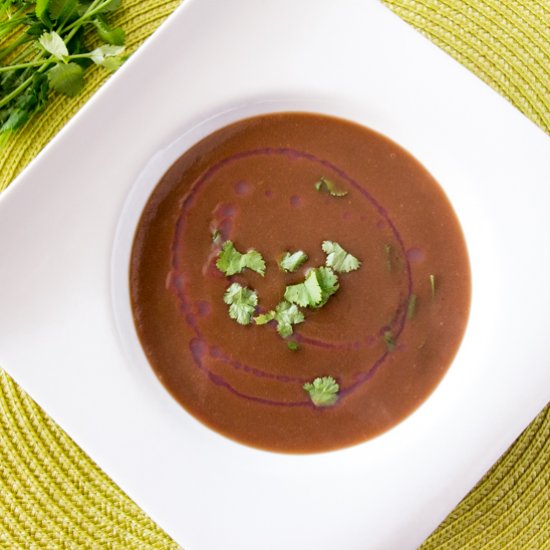 Peruvian Purple Potato Soup