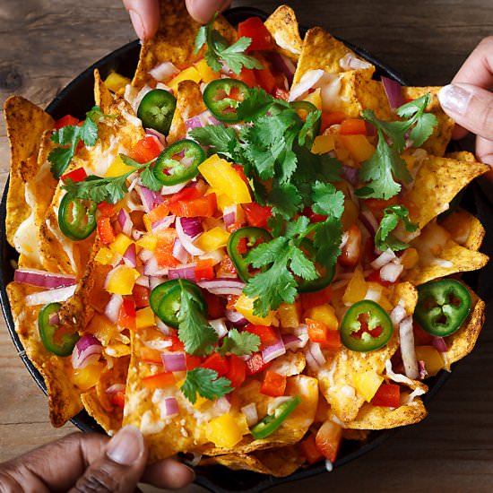 Loaded Sweet Pepper Nachos