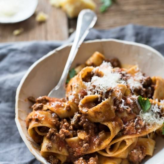 Italian Sausage & Beef Ragu