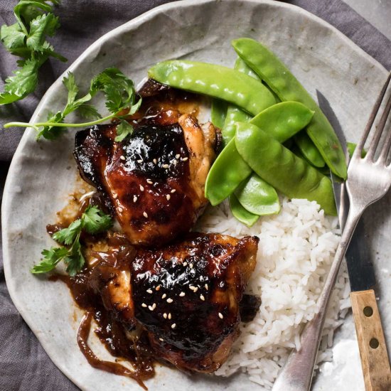 Sticky Honey Soy Baked Chicken