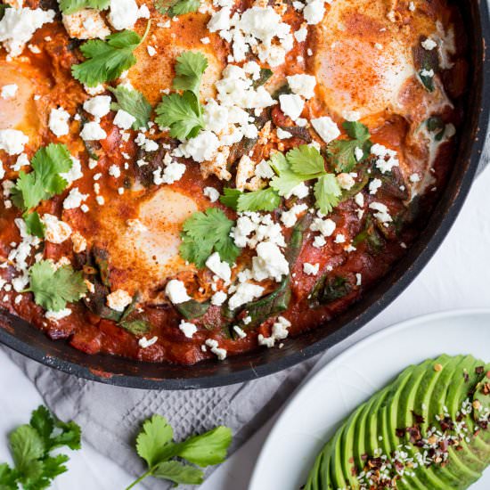 Shakshuka with Spinach