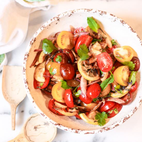 Tomato, Herb, & Roasted Lemon Salad