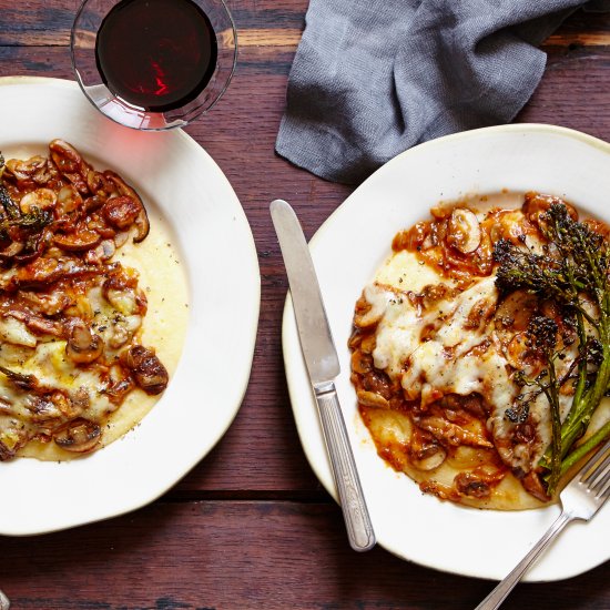 Mushroom Ragù and Polenta