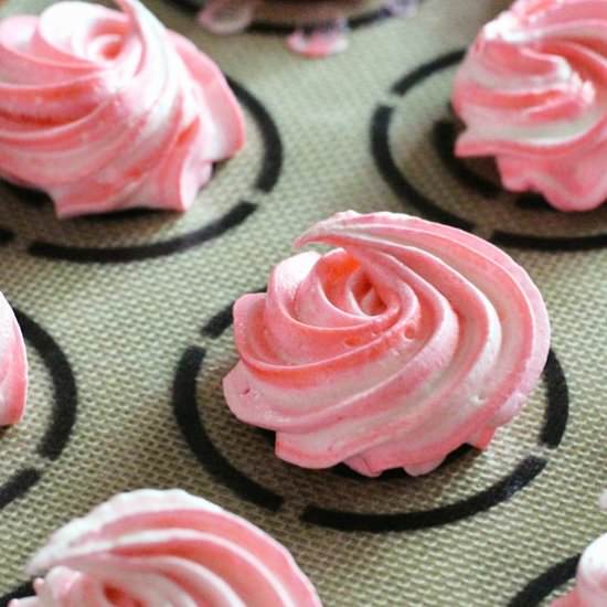 Valentine Meringue Cookies