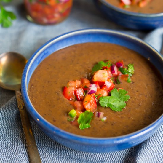 30 Minute Black Bean Soup