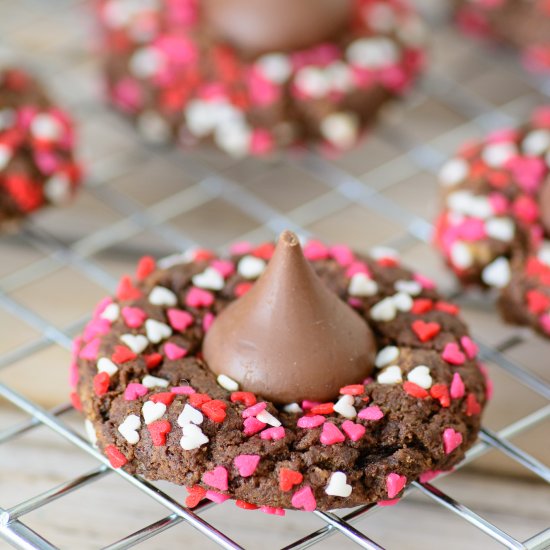 GF Chocolate Valentine Cookies