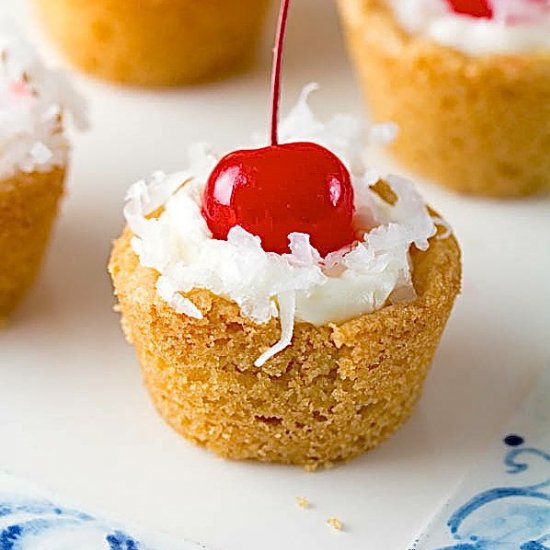 Piña Colada Cookie Cups