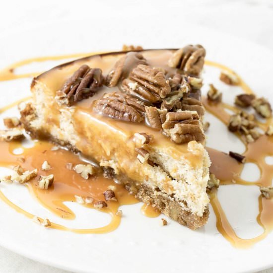 Spiced Whisky Pecan Pie Cheesecake