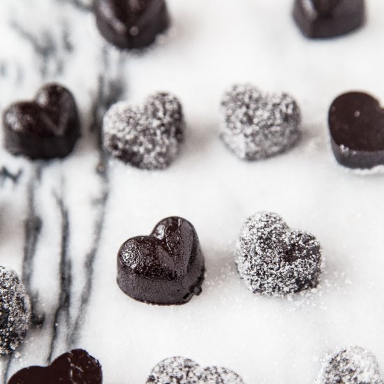 Heart Shaped Licorice Chews