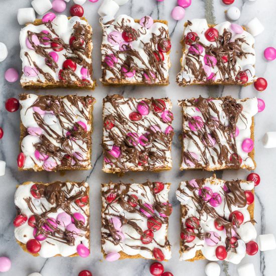 Valentine’s Day Smore’s Bars