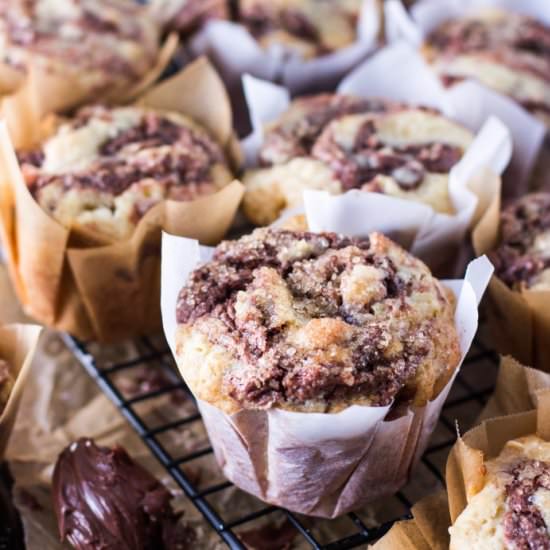 Nutella Swirl Muffins