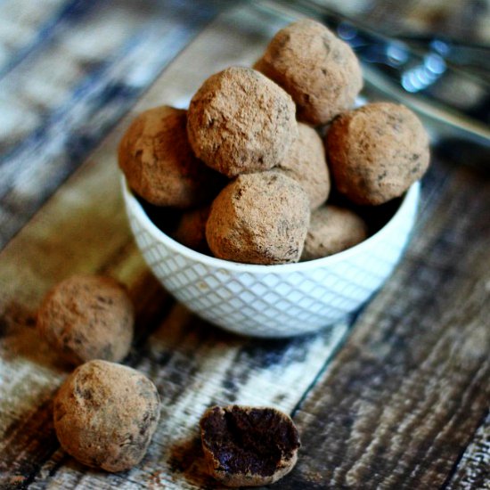 Vegan Chocolate Fudge Truffles