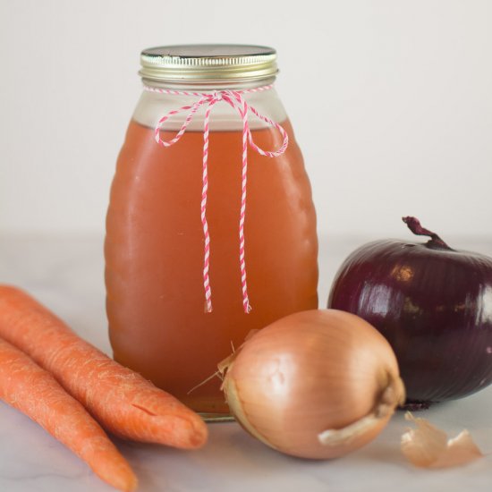 Homemade Veggie Broth from Scraps