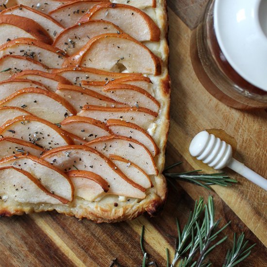 Pear and Goat Cheese Tart