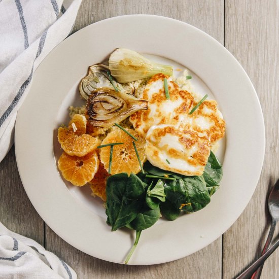 Halloumi, Fennel, Clementine Salad