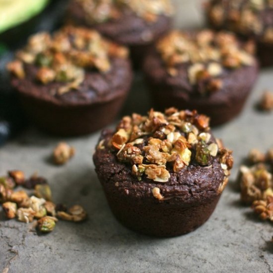 Chocolate Avocado Muffins