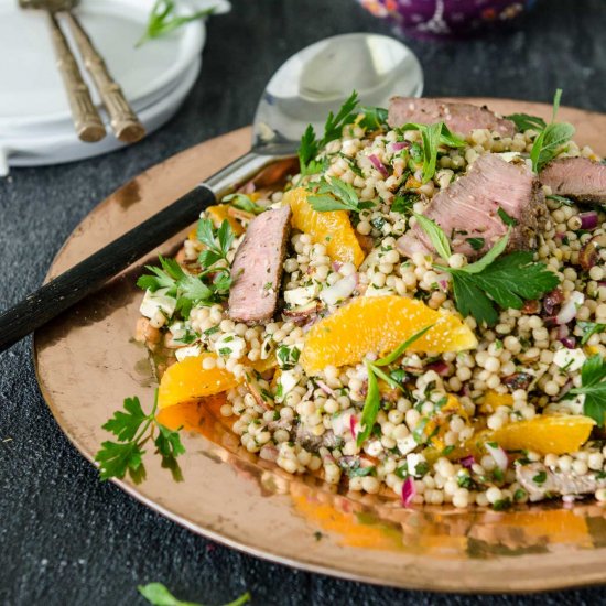 Cous Cous, Lamb and Pumpkin Salad