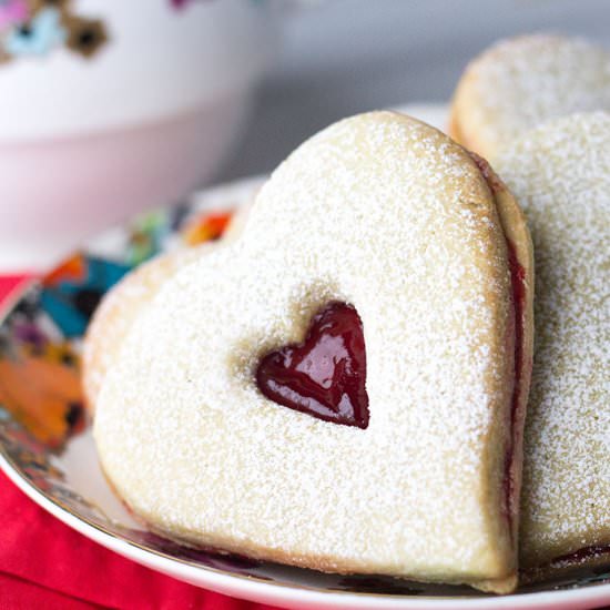 Raspberry Butter Cookies