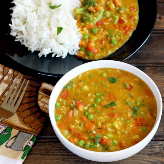 Mixed Lentils with Vegetables