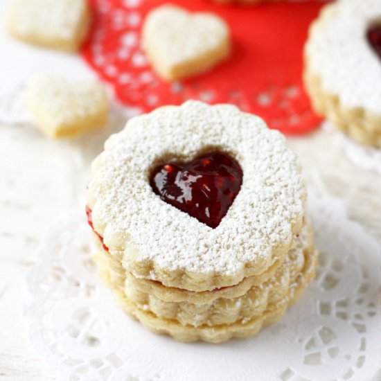 Gluten Free Vegan Linzer Cookies