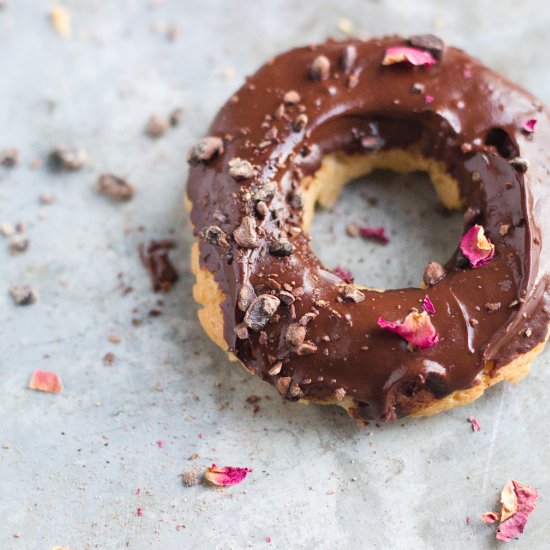 Donuts with Chocolate Ganache