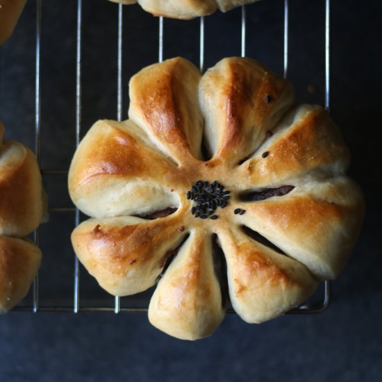 Red Bean Cardamom Sweet Bread